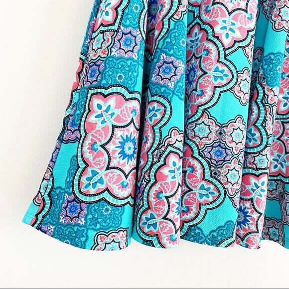 NEW Agnes & Dora mosaic print slip on midi skirt S NEW WITH TAGS - Picture 7 of 13